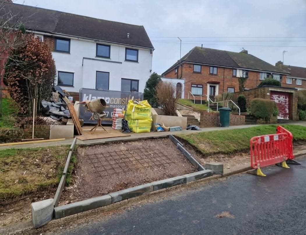 Kerb & driveway base reinstatement